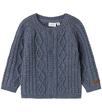 Name It Cardigan - Wool - Knitted - NbmWrilla - Folkstone Grey Name It Cardigan - Wool - Knitted - NbmWrilla - Folkstone Grey