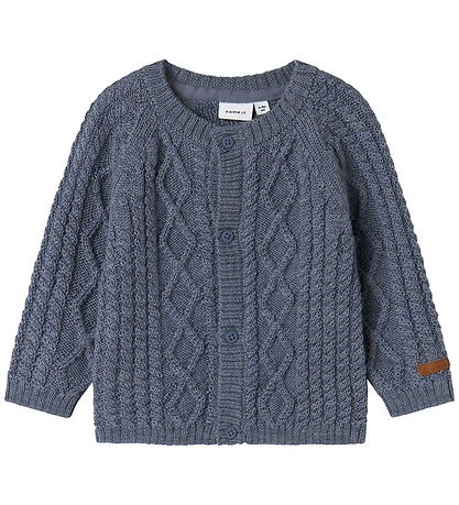 Name It Cardigan - Wolle - Strick - NbmWrilla - Folkstone Grey