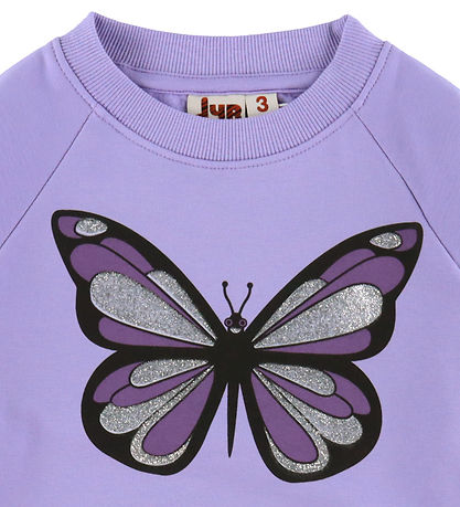 DYR-Cph Sweatshirt - Dyrbellow - Lila Schmetterling