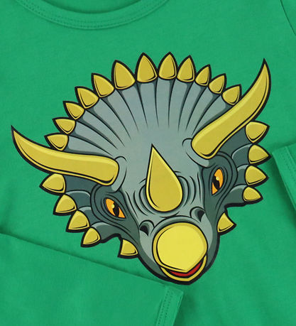 DYR-Cph Bluse - Tierhaare - Gras Green Triceratops