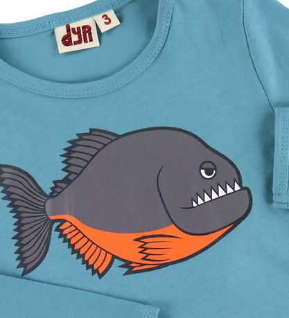 DYR-Cph Blouse - Animal Shedding - Grey Duck Pirate Fish