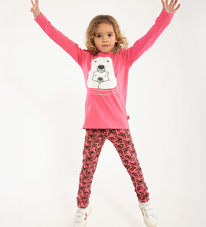 Leggings DYR-Cph - Dyrcheetah - Dk Brick Flutter Leggings DYR-Cph - Dyrcheetah - Dk Brick Flutter