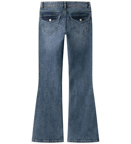 LMTD Jeans - Flared - NlfBlibling - Medium+ Blue Denim LMTD Jeans - Flared - NlfBlibling - Medium+ Blue Denim