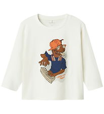 Name It Blouse - NmmNova - Cloud Dancer w. Print