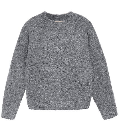 Creamie Blouse - Knitted - Glitter - Iron Gate
