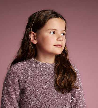 Creamie Blouse - Knitted - Glitter - Crushed Berry