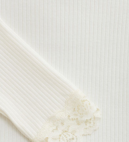 Creamie Bluse - Rib - Modal/Baumwolle - Cloud