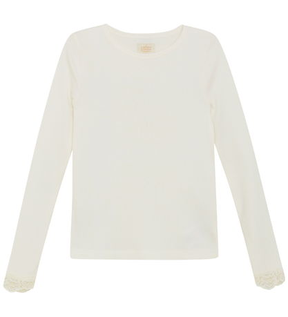 Creamie Bluse - Rib - Modal/Baumwolle - Cloud