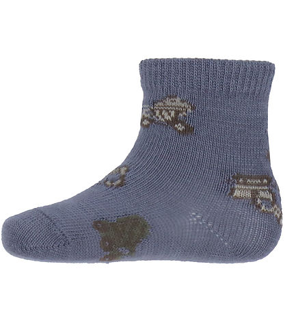 Name It Socks - Wool/Cotton - 4-Pack - NbmWak - Folkstone Gray/