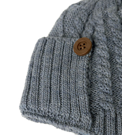 Name It Beanie - Wool/Cotton - NbmWrilla - Folkstone Grey Name It Beanie - Wool/Cotton - NbmWrilla - Folkstone Grey