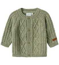 Name It Cardigan - Wool - Knitted - NbmWrilla - Dried Sage Name It Cardigan - Wool - Knitted - NbmWrilla - Dried Sage