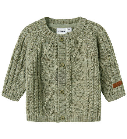 Name It Cardigan - Wol - Gebreid - NbmWrilla - Gedroogd Sage Name It Cardigan - Wol - Gebreid - NbmWrilla - Gedroogd Sage