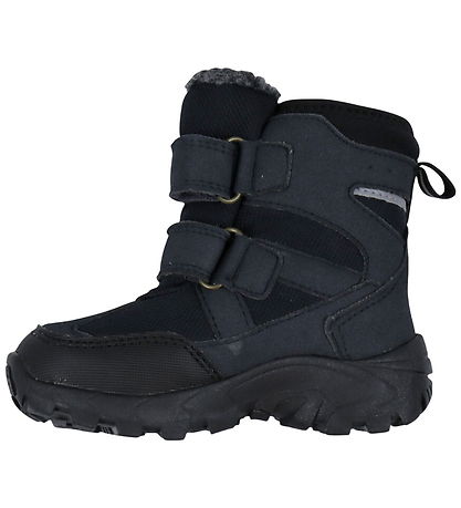En Fant Vinterkängor - Velcro Tex - Ebony