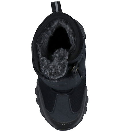 En Fant Vinterkängor - Velcro Tex - Ebony