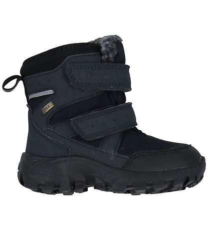 En Fant Vinterkängor - Velcro Tex - Ebony