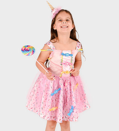 Déguisement Den Goda Fen - Dress Candy - Rose