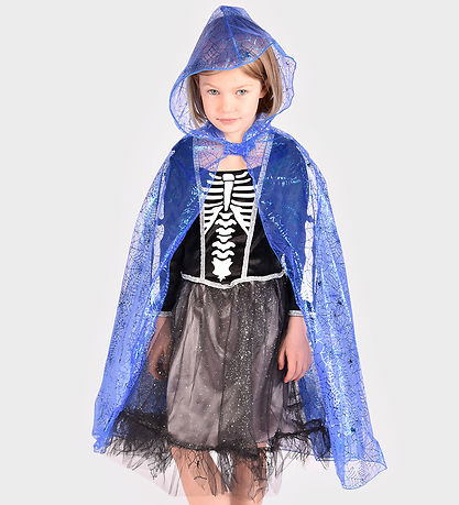 Den Goda Fen Costume - Cape Spiderweb - Blue Den Goda Fen Costume - Cape Spiderweb - Blue