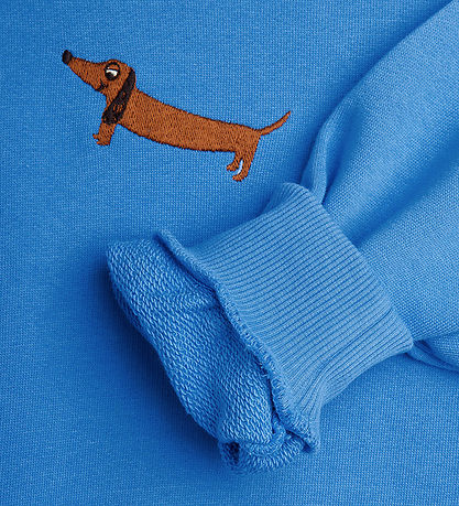 Mini Rodini Sweatshirt - Dog - Blue