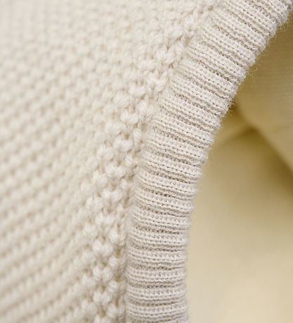 Huttelihut Balaclava - Wool - 2-layer - Sand Melange w. Tassels