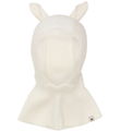 Cagoule Huttelihut - Laine - 1-couche - Off-White av. Oreilles Cagoule Huttelihut - Laine - 1-couche - Off-White av. Oreilles