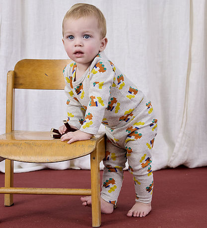 Body m/l Bobo Choses - Choo Choo partout - Light Grey Heather Body m/l Bobo Choses - Choo Choo partout - Light Grey Heather