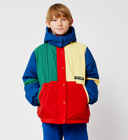 Bobo Choses Steppjacke - Farbblock - Mehrfarbig