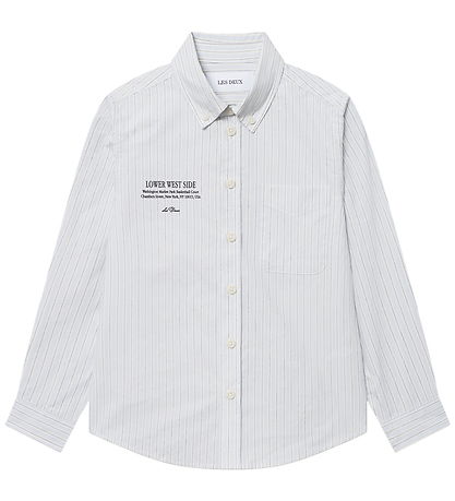 Chemise Les Deux - Kent Imprimé Stripe - Xénon Blue Chemise Les Deux - Kent Imprimé Stripe - Xénon Blue