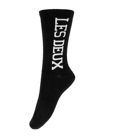 Les Deux Socks - 2-Pack - Vertigo Rib - Black Les Deux Socks - 2-Pack - Vertigo Rib - Black