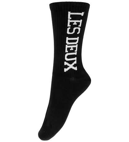 Les Deux Socks - 2-Pack - Vertigo Rib - Black Les Deux Socks - 2-Pack - Vertigo Rib - Black