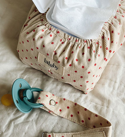 Distributeur de Lingettes Humides Lalaby - Rouge Dot Distributeur de Lingettes Humides Lalaby - Rouge Dot