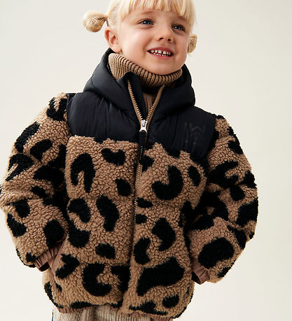 Liewood Fleece Jacket w. Padding - Niko - MEGA Leo/Oat Mix