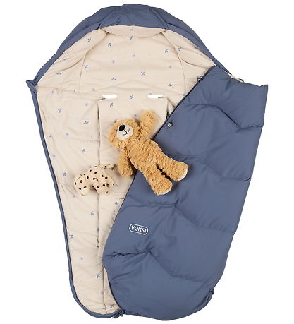 Voksi Footmuff - Explorer - 105 cm - Stone Blue Clover
