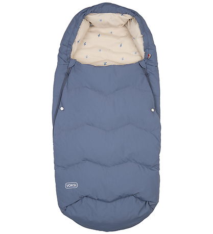 Voksi Footmuff - Explorer - 105 cm - Stone Blue Clover