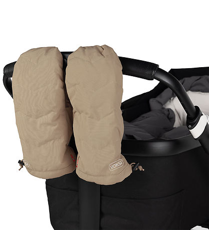 Voksi Pram Gloves - Dark Sand/Light Grey
