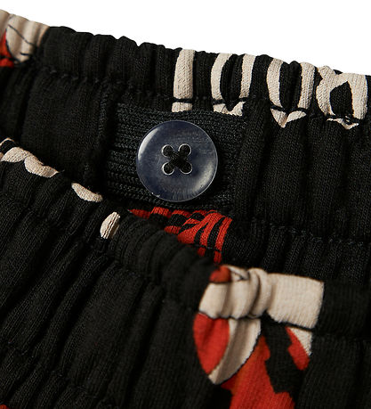 Name It Sweatpants - NmnOpal - Black w. Print