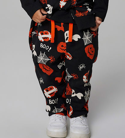 Name It Sweatpants - NmnOpal - Black w. Print