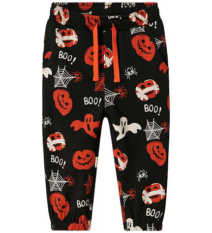 Name It Sweatpants - NmnOpal - Black w. Print