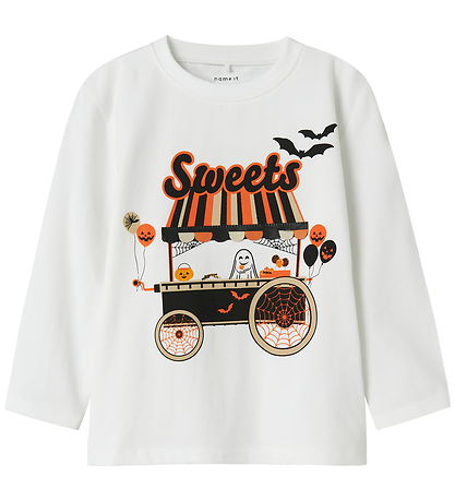 Name It Blouse - NmnOakley - Bright White w. Print