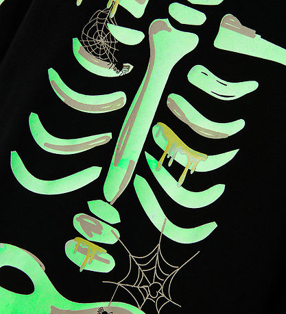 Name It Pyjama Set - 2 Parts - Glow - NmnOwen - Black/Lemonade