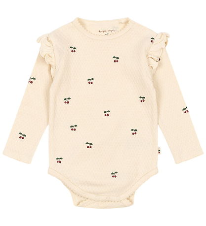 Body m/l Konges Sløjd - Sui - Cherry av. Pointelle Body m/l Konges Sløjd - Sui - Cherry av. Pointelle