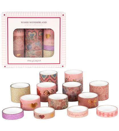 Ruban décoratif Konges Sløjd - 13 pces - Washi Wonderland Ruban décoratif Konges Sløjd - 13 pces - Washi Wonderland