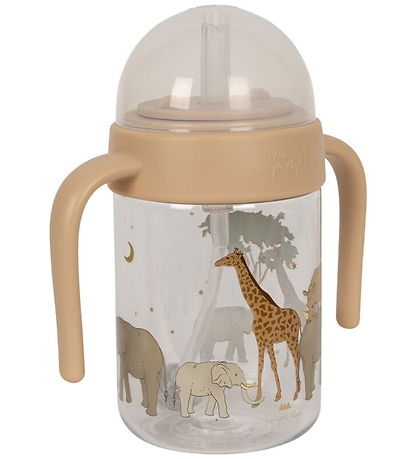 Konges Sløjd Water Bottle w. Handle - 330 mL - Safari