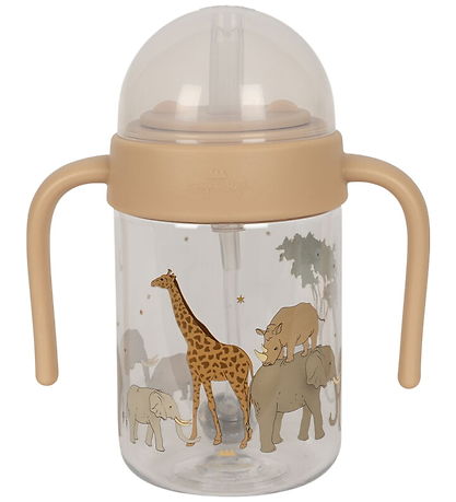 Konges Sløjd Water Bottle w. Handle - 330 mL - Safari