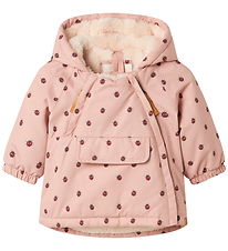Lil' Atelier Winter Coat - NbfLasnow05 - Misty Rose/Ladybug Lil' Atelier Winter Coat - NbfLasnow05 - Misty Rose/Ladybug