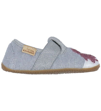 Living Kitzbühel Slippers - Wool - Hellgrau w. Unicorn