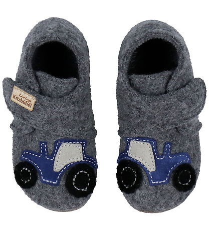 Living Kitzbühel Slippers - Wool - Tractor - Grey Living Kitzbühel Slippers - Wool - Tractor - Grey