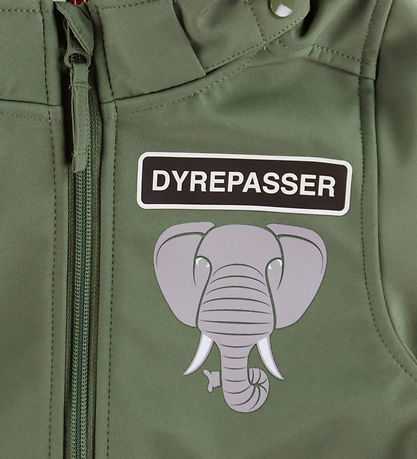 DYR-Cph Softshell Jacket - Wildlife - Soft Khaki Zookeeper/Eleph