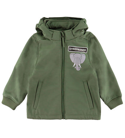 DYR-Cph Softshell Jacket - Wildlife - Soft Khaki Zookeeper/Eleph