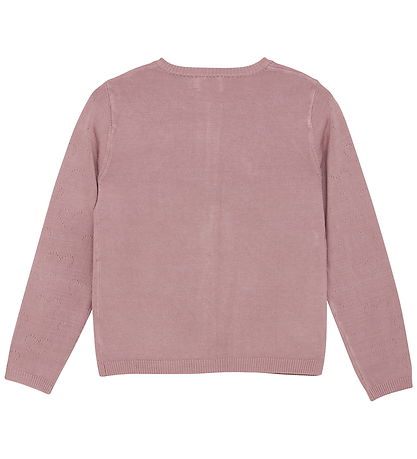 Creamie Cardigan - Viscose/Nylon - Pointelle - Woodrose Creamie Cardigan - Viscose/Nylon - Pointelle - Woodrose