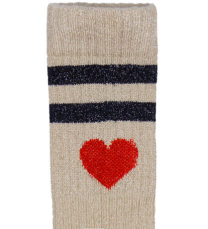 MP Socken - Rib - Elga - Glitter - Champagne Beige MP Socken - Rib - Elga - Glitter - Champagne Beige